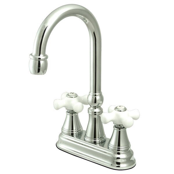 Governor Bar Faucet W/out Pop-Up, Chrome, Kingston Brass, Mfr#: KS2491PX